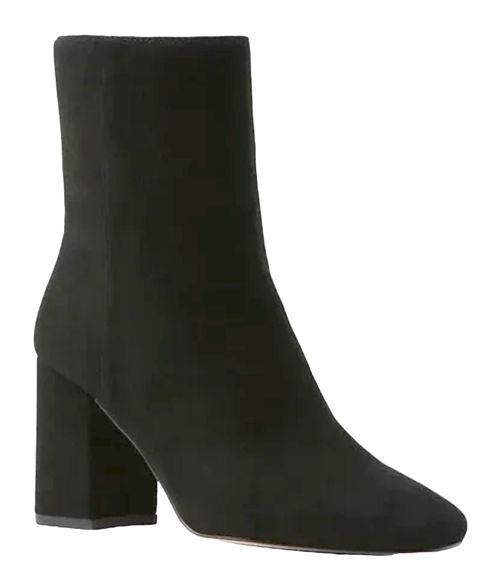 NEW ANN TAYLOR BLACK SUEDE LEATHER NORTH BOOTIE BOOTS SIZE SIZE 8